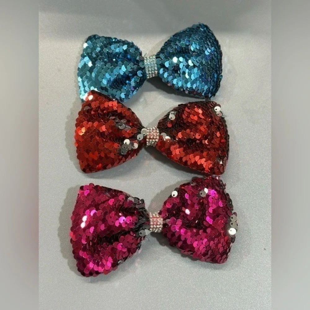 NEW Hair Accessories Bow Clips set‎ of 3